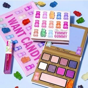 Too Faced Yummy Gummy Makeup Collection. 4 Piece Set New in Box